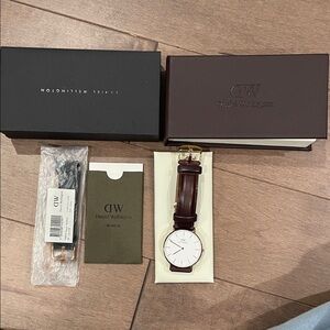 Daniel Wellington Classic Durham Brown Leather Watch 36mm